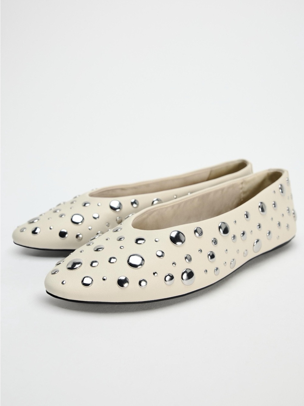 Zara Studded Flats